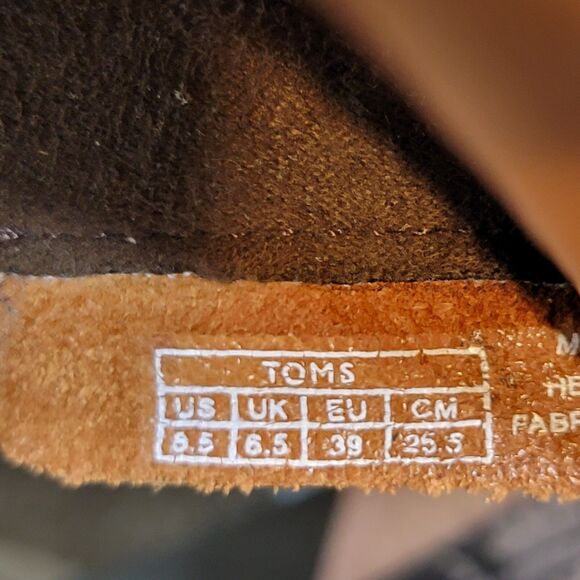 Tom's Women's Size 8.5 Carpe Diem Ankle Boots Booties Back Zipper Tassel Caramel - Picture 11 of 14